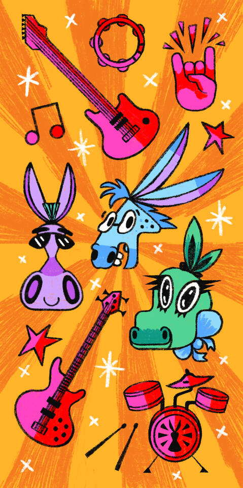 'Mules' theatre show (background)